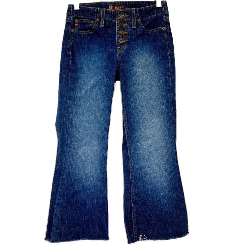 I.e.i Women’s High-Waisted Button-Fly Vintage Jean Dark Blue Size 1 EUC